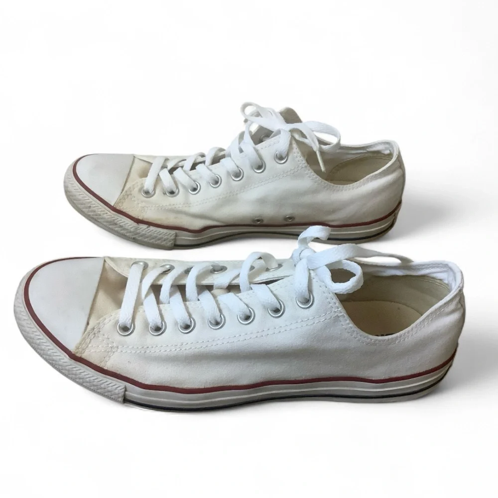 Converse Chuck Taylor All-Star Low Top Sneakers White Size 10.5 Men 12.5 Women - Picture 2 of 8
